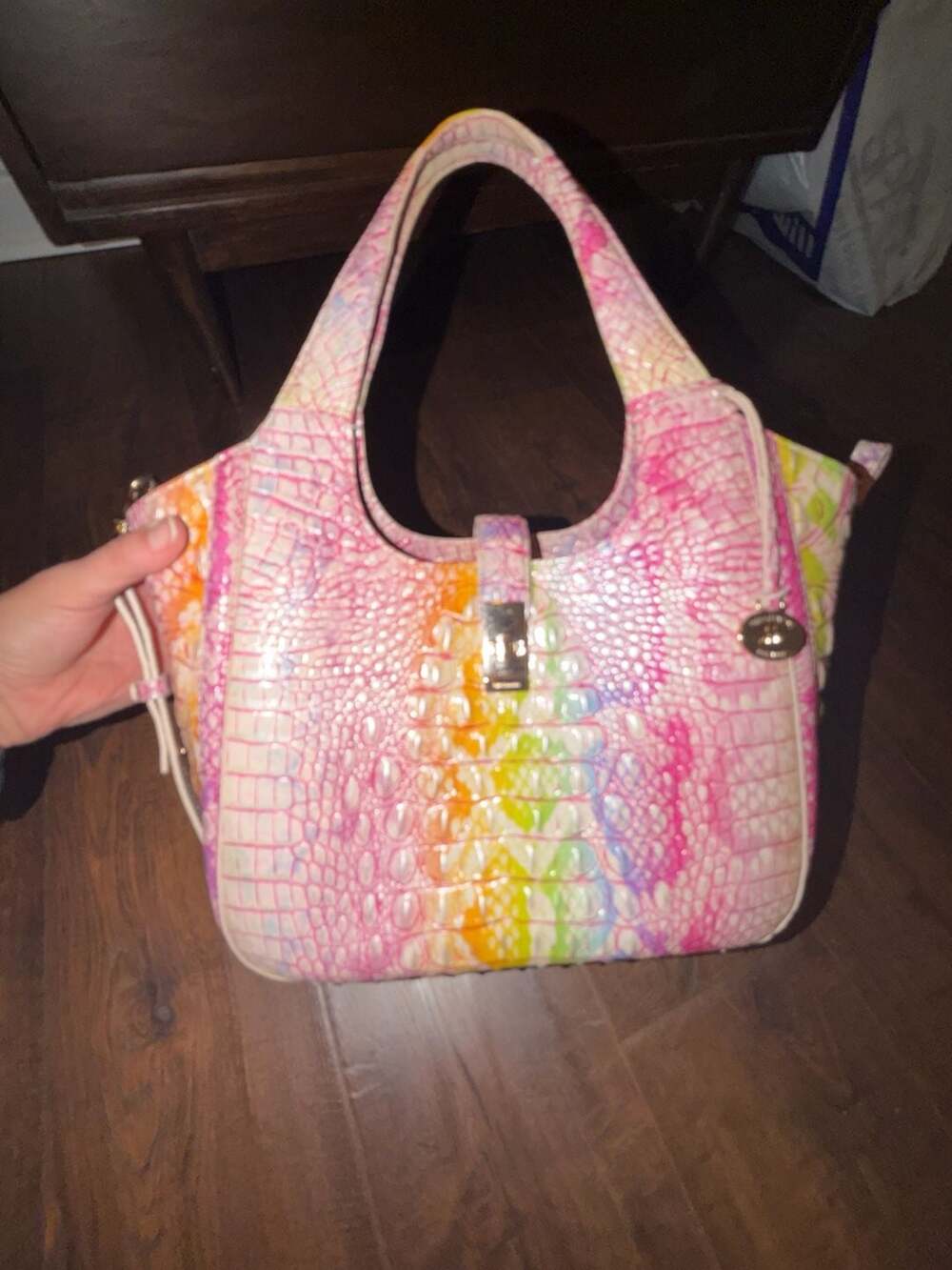 Brahmin Small Carla Optimism Melbourne Leather Handbag